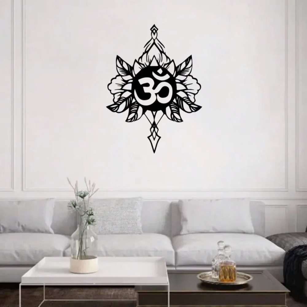 Om Lotus Metal Wall Art, Weath - Home Decor Yoga avaliação e preço