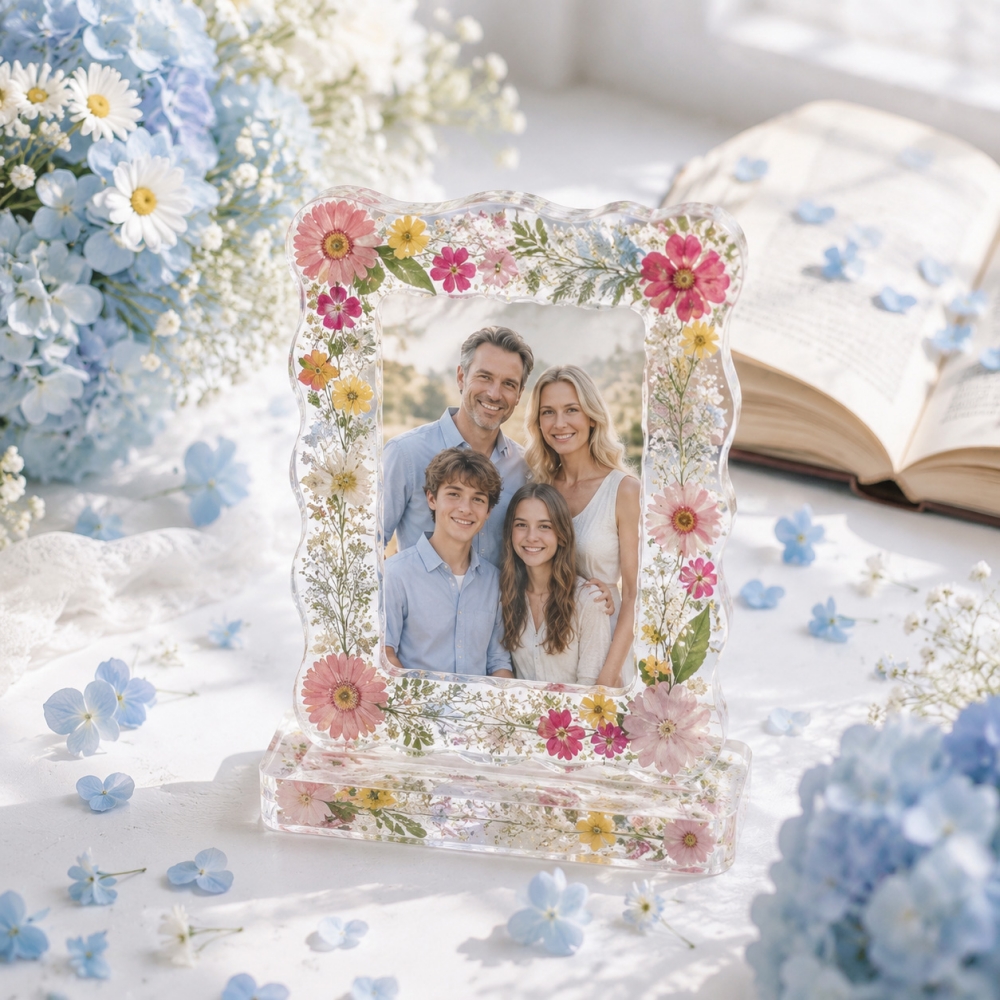 S0305 Love Heart Shell Photo F - Pressed Flower Frame avaliação e preço