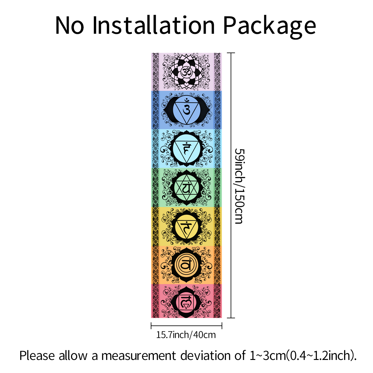 1pc Mysterious seven chakra ta - Home Decor Yoga avaliação e preço