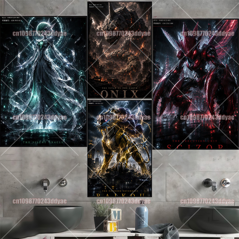Anime Pokemon Canvas Painting  - Home Decor Aesthetic avaliação e preço
