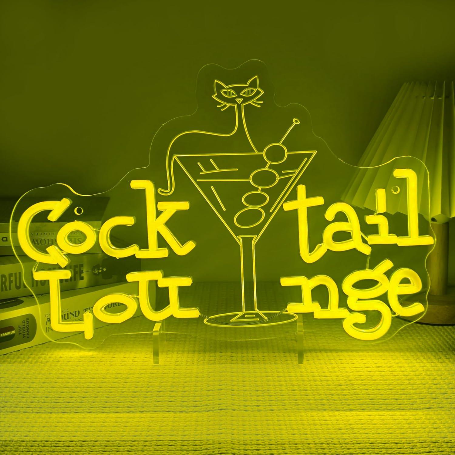 Cocktail Lounge Neon Sign Dimm - Home Decor Aesthetic avaliação e preço