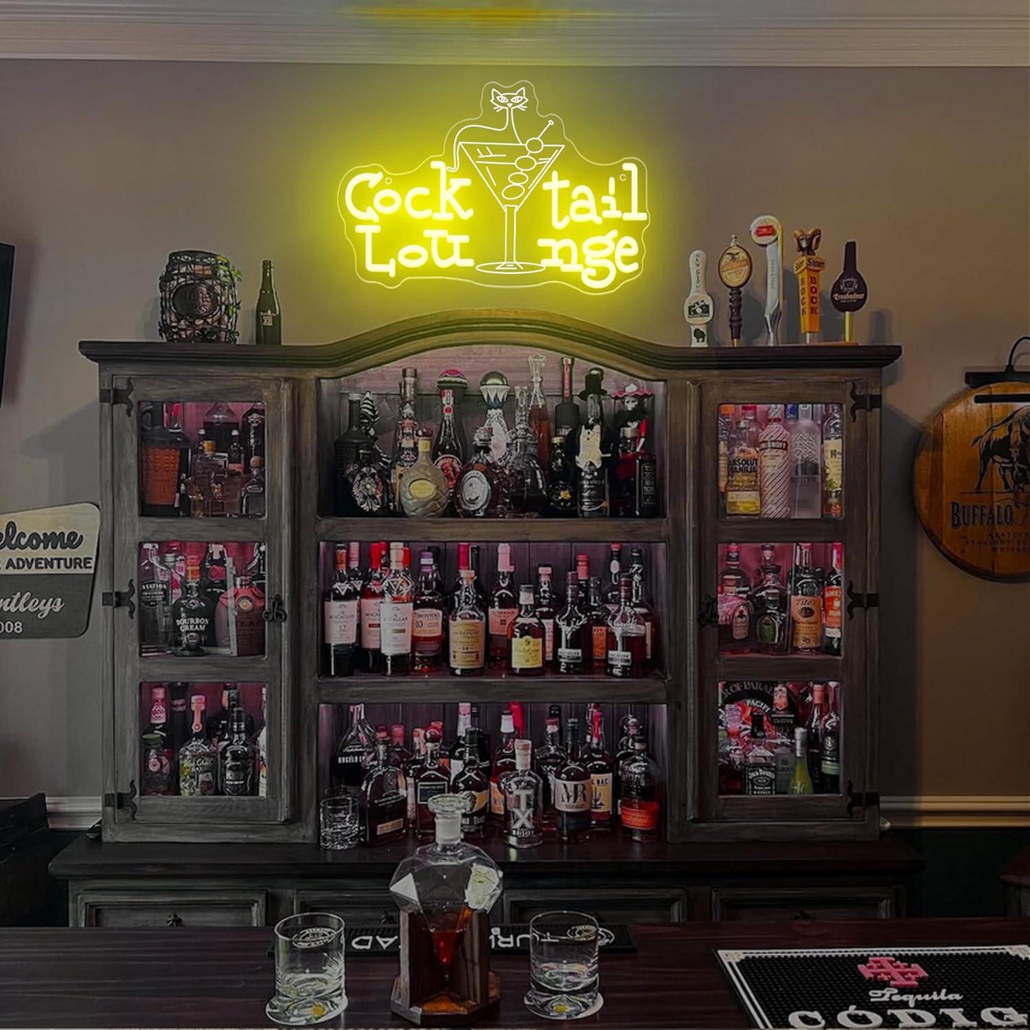 Cocktail Lounge Neon Sign Dimm - Home Decor Aesthetic avaliação e preço